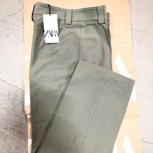 ZARA Light Green Suit Pants, Size M, NWT